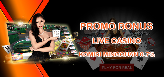 PROMO BONUS LIVE CASINO 0.7%
